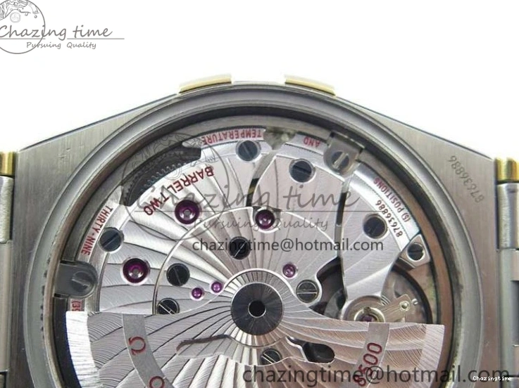 0303 Constellation 38mm SS YG VSF 1:1 Best Edition White Textured Dial on SS YG Bracelet A8500 Super Clone Upgraded 7922